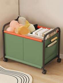 1 cărucior utilitar elegant cu roți pivotante, unitate de depozitare, organizator de bucătărie, depozitare jucării, cu mâner, multifuncțional, mobil, cărucior de depozitare, potrivit pentru birou, sufragerie, bucătărie, baie, organizator de gustări și jucării, raft de depozitare mobil cu roți, excelent pentru organizarea casei și a biroului, cadou de sărbători, cadou pentru copii