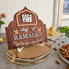 1件装木质倒计时日历 - 2025节日家居装饰，无框艺术品，无需用电，适用于婚礼、洗礼、乔迁、退休、健身、感恩节、5月5日等场合。 - 彩色 - 查看 5