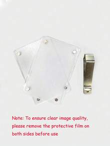 1pc/2pcs/3pcs/4pcs/5pcs New Magnetic Photo Clip For Car Sun Visor, Universal Acrylic Fridge Magnet Transparent Magnetic Instant Photo Frame, Car Sun Visor Photo Frame Clip, Personalized DIY Car Decor Photo Frame, Couple Gift, Pet Family Memorial Photo Frame Clip, Holiday Gift, Multiple Sizes Available - White - View 7