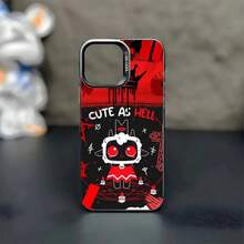 Funda para teléfono C-Cult Of The Lamb para 17, 16, 15, 14, 13, 12, 11 Plus, Pro Max, cubierta negra mate a prueba de golpes - Z4 - Ver 8