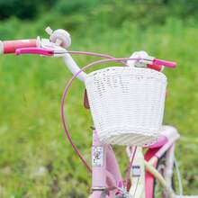 1 pieza Cesta de almacenamiento de bicicleta de plástico tejido, disponible en 12 colores, con correa, duradera y resistente al agua, fácil de limpiar, desmontable para almacenamiento diario en el hogar. Cesta de bicicleta tejida al azar, cesta de almacenamiento - Multicolor - Ver 6