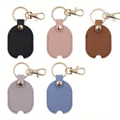 High-End Alloy Textured Faux Leather Car Key Protective Case With Hook, Suitable For Scratch-Resistant Car Keys And Auxiliary Hanging Hooks, Practical Hook, Leather Key Case Suitable For Damaged Keys, Keychains, Car Key Ring Replacement, Key Case Keychain Suitable For Women And Men, Suitable For Car, Home, And Office Keys, Car Key Case