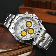 Factory Low Price Laojia Six-Pin Multi-Function Wristwatch  Men's Fashion Watch Steel Band Quartz Watch Manufacturer Wholesale Dropshipping - 17 - 查看 5