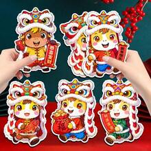18pcs 2026 New Year Red Envelopes, Cartoon Pony Red Envelopes, Spring Festival Holographic Red Envelopes (Random Style) - Multicolor - View 3