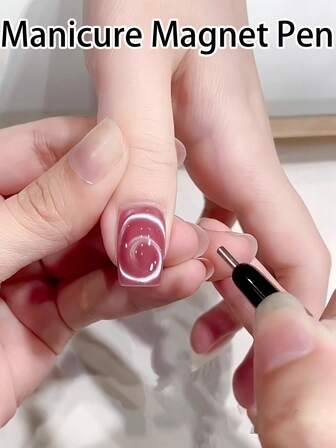 强磁性猫眼美甲工具套装 - 1/3/5 件装钢珠和磁性拾取笔，适用于磁性凝胶指甲油 - 专业 DIY 美甲沙龙用品，适用于按压式美甲贴片