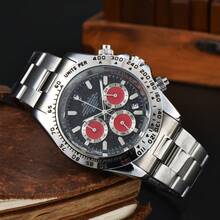Factory Low Price Laojia Six-Pin Multi-Function Wristwatch  Men's Fashion Watch Steel Band Quartz Watch Manufacturer Wholesale Dropshipping - 17 - 查看 14