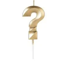 Gold Numbered Birthday Candles - Mini Design - SilverPlastic - Guld - Visa 5