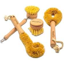 WOODLIFE® - Set de 4 Utensilios de Limpieza de Cocina y Platos, Fabricados con Bambú y Fibras Naturales, 100% Biodegradables y Ecológicos.(default) - Multicolor - Ver 2
