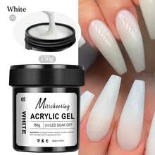 1Jar 150g Poly Gel UV LED Cured Builder Nail Gel Acrylic Crystal Nail Extension Gel For Nails DIY At Home Salon - Multicolor - View 8