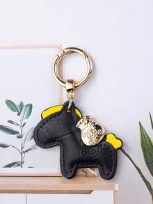 1个可爱卡通“早日发财”钥匙扣，男女通用情侣汽车钥匙链，背包挂件 - 彩色 - 查看 3