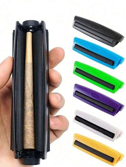 1pc 110mm Manual Cigarette Roller, Suitable For DIY Hand-Rolled Cigarettes, Multiple Colors Available, Portable Quick Cigarette Roller, Conical Design, Plastic Cigarette Roller, Perfectly Rolls Cigarettes Every Time, Suitable For Loose Tobacco Shaping, Smoking Accessory Gift.