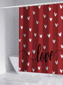Bộ 4 rèm tắm in hình trái tim, rèm cửa sổ phòng tắm, rèm tắm có móc, thảm lót sàn chống trượt phòng tắm, thảm lót bồn cầu hình chữ U, tấm phủ bệ bồn cầu, đồ trang trí tiệc ngày lễ, đồ trang trí nhà cửa, phụ kiện phòng tắm, bộ 4 rèm tắm - Nhiều màu - Xem 10