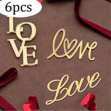 Bộ 3/6/15 chiếc phụ kiện trang trí bánh hình trái tim vàng độc đáo cho ngày Valentine, thích hợp cho sinh nhật, trang trí bánh ngọt ngày Valentine và làm bánh. - Nhiều màu - Xem 14