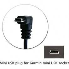 Edo Tech - Cargador de Coche para Nuvi 200 200w 205w 250 255w 260w 256w 1300 1350 1370 1390 1450  560 570 760lmt 770lmthd 780lmt - s ator GPS 2.0 de 0 de Largo - negro - - Ver 3