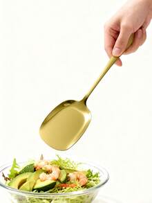 2/4/8Pcs Stainless Steel Serving Spoons, Buffet Scoops & Salad Ladle For Home Kitchen Hotel Restaurant - - - View 4