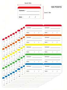 100pcs Colorful Freezer Labels, Food Storage Stickers, Removable Fridge Labels For Food Containers, Freezer Meal Labels For Kitchen Organization, Back To School Supplies, Learning Supplies, School, Aesthetic School Supplies, Stationery Accessories - Multicolor - View 14