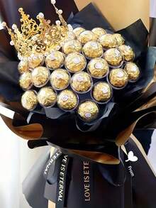 20pcs/10sets Round Chocolate Flower Stands, Suitable For Birthday Gifts, Party Favors, Valentine's Day, DIY Chocolate Bouquet Packaging, Wedding, Holiday Party Decor, Reusable Party Favors - Nhiều màu - Xem 3