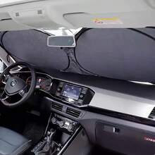 6-Piece Car Windshield Sunshade Set, Providing Sun Protection, UV Protection, Privacy, And Heat Insulation. Suitable For Cars, Trucks, Off-Road Vehicles, And SUVs. Silver Coating Protects Your Car's Interior. - Silver - View 8