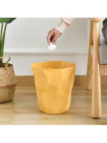 سلة مهملات من الورق المجعد غير متماثلة، تصميم شمالي بسيط للمنزل، المطبخ، غرفة المعيشة، غرفة النوم، الحمام