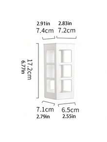 1个免钻孔壁挂式美发工具收纳架 - 可调节高度收纳架，适用于吹风机、卷发棒和直发器，浴室/橱柜门多功能收纳架，耐热设计