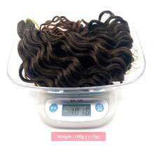 1b/30/27 Boho Braiding Hair Pre Stretched Ombre Deep Ocean Wave Crochet Hair Curly Wavy Braiding Hair Extensions For Braids 30 Inch Deep Water Wave Hair Bohemian Boho Curls,1B/30/27BohoCurls2Packs - 1B/30/27BohoCurls2包 - 查看 6