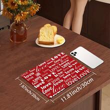 1 pezzo Tappetino asciugatura piatti a forma di cuore per San Valentino, tappetino assorbente per asciugatura, regalo di San Valentino, decorazione cucina, tappetino macchina caffè, tappetino fatto a mano per caffettiera, tappetino pavimento cucina, tappetino tavolo da pranzo, tappetino asciugatura piatti piano cucina, tappetino colazione, tappetino asciugatura resistente al calore e antiscivolo, tappetino asciugatura in diatomite, nasconde le macchie, tappetino asciugatura cucina super assorbente, tappetino griglia piatti facile da pulire, adatto per cucina, tavolo da pranzo, caffetteria, bar, vacanze, feste, decorazione casa, regali per le feste - Rosso - Visualizzare 15