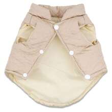 Dog Winter Coat Small Medium Dogs - Lightweight Warm Puppy Clothes, Brown X-Large - V-Neck Pet Coat For Cold Weather - 多色431 - 查看 3