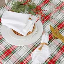 DII 100% algodón, Lavable a máquina, Cena y día Festivo Mantel/servilleta/Camino de Mesa, Harvest Wheat, Napkin, 1, 6(Rojo, Verde y Blanco) - Multicolor - Ver 4
