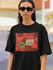 Finn And Jake Unisex Tshirt - 黑色 - 查看 1