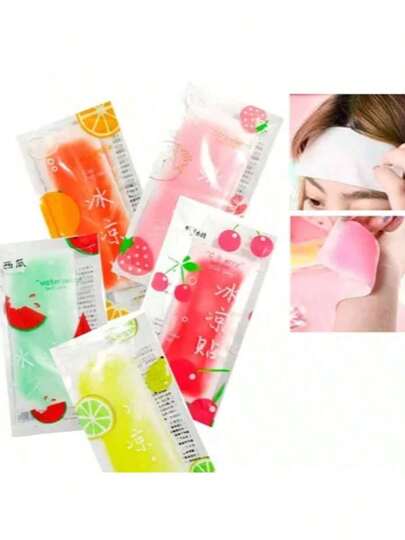 Pasta de compresa fría para verano, Gel relajante para fatiga, pasta de compresa fría para enfriamiento pasta fresca de verano, pegatinas refrescantes de dibujos animados impresas, pegatinas bonitas de prevención del calor de hidrogel para estudiantes