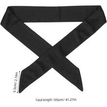 Banda Cabello Deportiva Unisex de Transpirable y Elástica para Running Yoga Tenis Karate Absorbe Sudor y Secado Rápido Color Negro - 1 - Ver 3