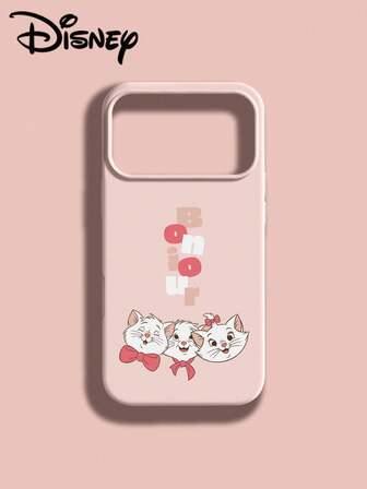 Disney 1pc Cartoon Anti-Drop Silicone Phone Case, Suitable As Holiday Gift Compatible With Apple Xs/Xr/11 12 13 14 15 16 17 Pro/Pro Max/14 15 16 Plus Phone Protective Cover