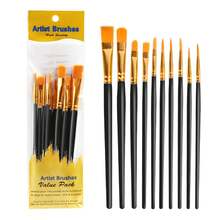 10 Pincel de pintura cores aleatório - Multicolorido - Visão 2