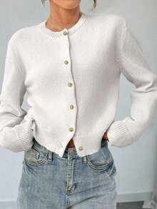 Freeform Autumn/Winter Women's Sweater, Fashion Minimalist Business Casual Commute Elegant Resort Warm High-End Versatile Slimming Victory Day Cute Top Korean Style