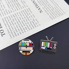 Creative Hot-Selling Badge Versatile TV Color TV Channel No Signal Brooch - R720 - Xem 3