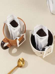 20/40/50/100pcs Portable Hanging Ear Coffee Filter Bag - Disposable Drip Coffee Filters For Travel, Camping, Home, Office - Compatible With Various Coffee Cups/ Utensils, Camping Essentials, Home Brewing, Easytouse Design, Compact Design, Highquality Paper