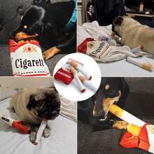 1/3pcs Cigarette Shaped Interactive Sound Pet Toy, Interesting Novel Design, Suitable For Puppies & Small/Medium Dogs, Helps Teeth Growth, Relieves Boredom, Protects Oral Health, Valentine's Day Gift - Multicolor - View 5