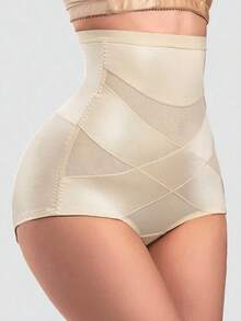 Lift Abdomen Strong Shaping Black Tone Knit Seamless Panty Women Shapewear Bottoms - 杏 - 查看 3