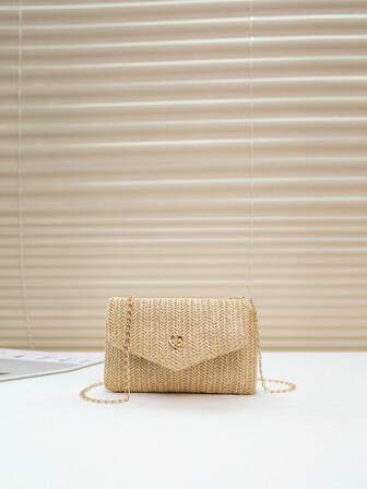 Bolso bandolera de cadena con solapa de moda, bolso de hombro y mensajero para mujer para teléfono, regalo, vacaciones, compras