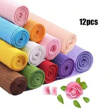 5 Rolls Of 50x250cm Colorful Crinkle Paper, Suitable For Origami, DIY Flower Decorations, Gift Wrapping And Other Crafts