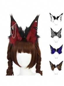 Băng đô tai cáo bằng dây xích kim loại phong cách Punk, phụ kiện tóc kiểu tai to, khuyên tai cá nhân hóa, phụ kiện cosplay, tiệc tùng, trang trí sân khấu, trang phục ngày Valentine. - A - Xem 10