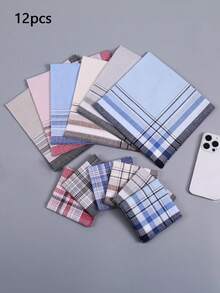 Men's Handkerchiefs 3/6 Packs Soft Handkerchiefs For Men Premium Assorted Men Pocket Square Gents Hankies, Gifts For Men