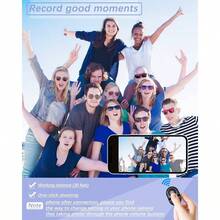 Control remoto inalmbrico para cmara de para y Android, captura remota momentos perfectos manos libres con este selfie Clicker para fotos y videos, funciona con telfonos - Rotundidad - Ver 3