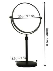 Espejo de maquillaje de escritorio de 8 pulgadas, espejo de maquillaje de doble cara 1x/3x, espejo de viaje giratorio de 360°, diseño desmontable, perfecto para maquillaje preciso y regalo, con opciones ajustables y no ajustables - Espejo de maquillaje de escritorio - Ver 14