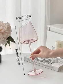 1 ly sâm panh hồng lãng mạn phiên bản giới hạn ngày lễ tình nhân của Pháp, ly rượu vang sủi cao cấp, ly chân cổ điển - Hồng - Xem 16