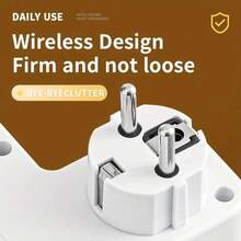 1-To-5 Converter With Switch Multi-Functional Night Light Multi-Hole Power Strip Household Socket EU Plug Outlet 5 Sockets - EU E Type Plug(220-240V) - View 5