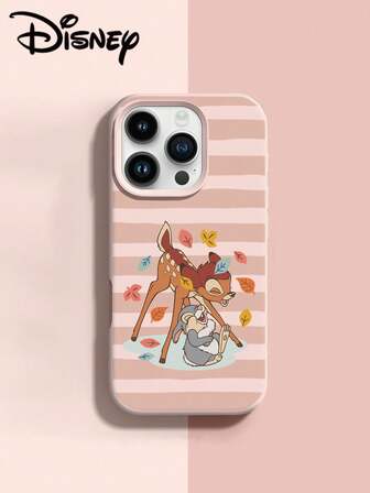 Disney 1pc Cartoon Anti-Drop Silicone Phone Case, Suitable As Holiday Gift Compatible With Apple Xs/Xr/11 12 13 14 15 16 17 Pro/Pro Max/14 15 16 Plus Phone Protective Cover