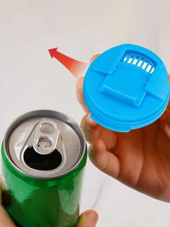 Dust-Proof Flip-Top Can Lid, Portable & Compact Beverage Cup Cover, Push-Pull Style