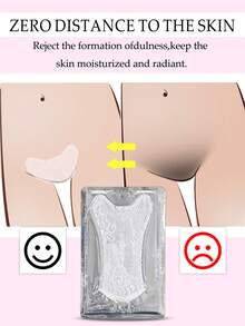 White Transparent Lace T Film Gel, Private And Intimate, Maintenance Bag T Film Deep Collagen Rice Facial Mask Set Overnight Moisturizing Repair, Firming And Elasticity | High-Quality Collagen Brightens Skin | Suitable For All Skin Types, Glass Skin Effect