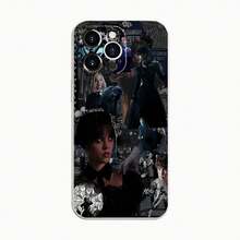Funda para teléfono de TPU con diseño gótico misterioso, telarañas y elementos musicales, compatible con  16 Pro Max,  15 Pro Max,  13 y  12. Ofrece protección contra golpes y caídas. Un regalo perfecto para las celebraciones de Halloween para familiares, amigos y seres queridos. - Negro - Ver 6